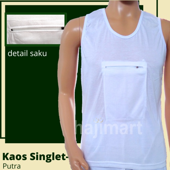 SINGLET PRIA / SINGLET PRIA HAJI UMROH /KAOS DALAM HAJI / SINGLET HAJI PRIA