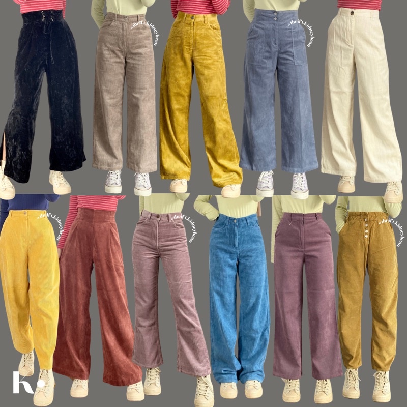 Celana Corduroy // Corduroy // Celana Wanita // Corduroy Pants // Corduroy