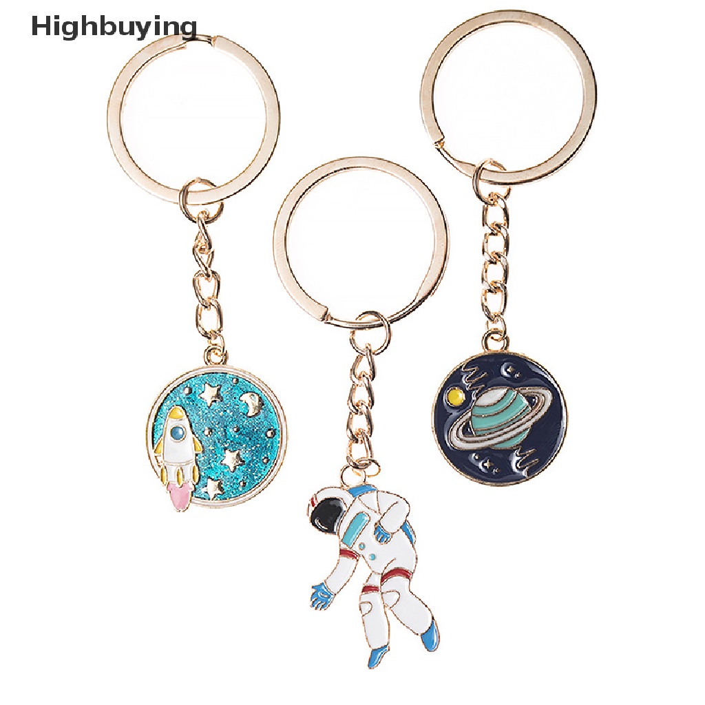 Hbid Lolos Dari Bumi! Gantungan Kunci Enamel Gantungan Kunci Astronot Planet Universe Stars Glory