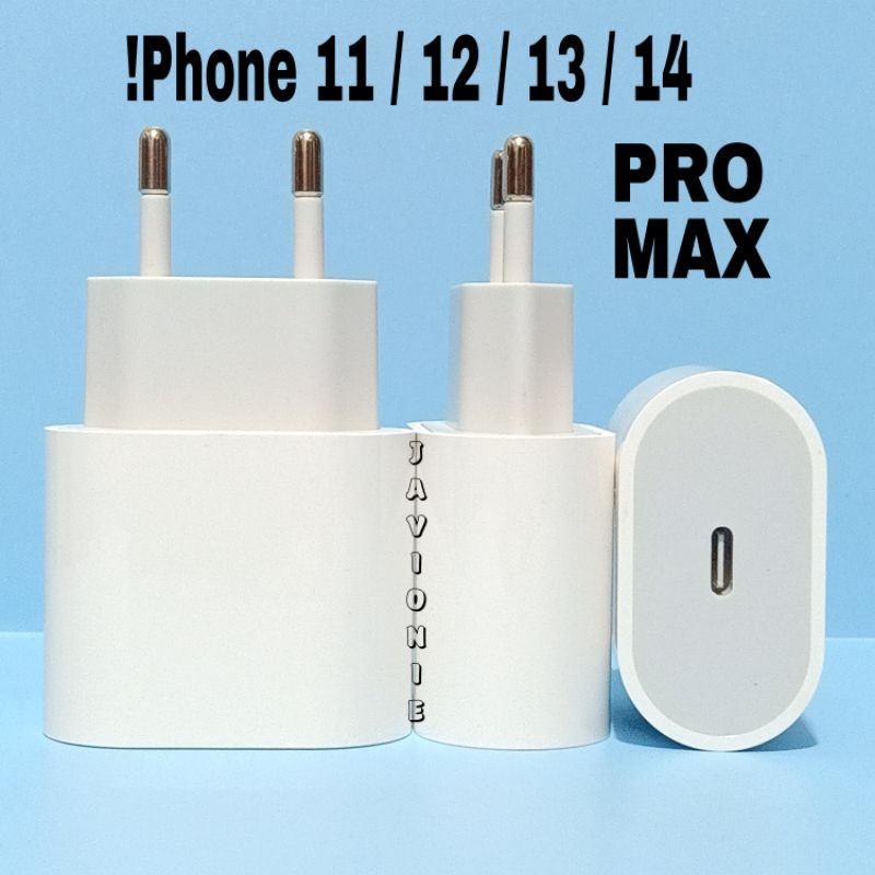 Batok Adaptor Kepala Charger Casan iP 11 12 13 14 Pro Max Mini Plus SE Fast Charging USB C to Lightning 18W 20W 25W 35W