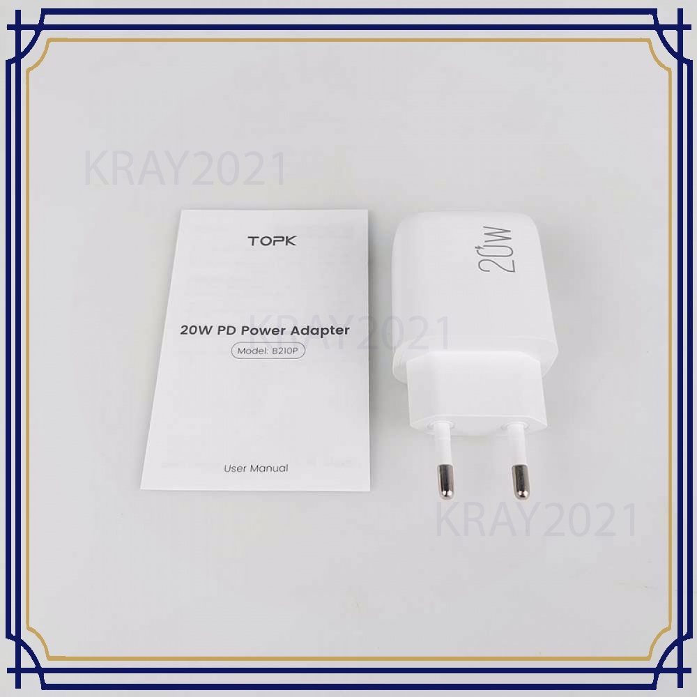 Charger USB Type C PD QC3.0 2 Port 20W -CG956