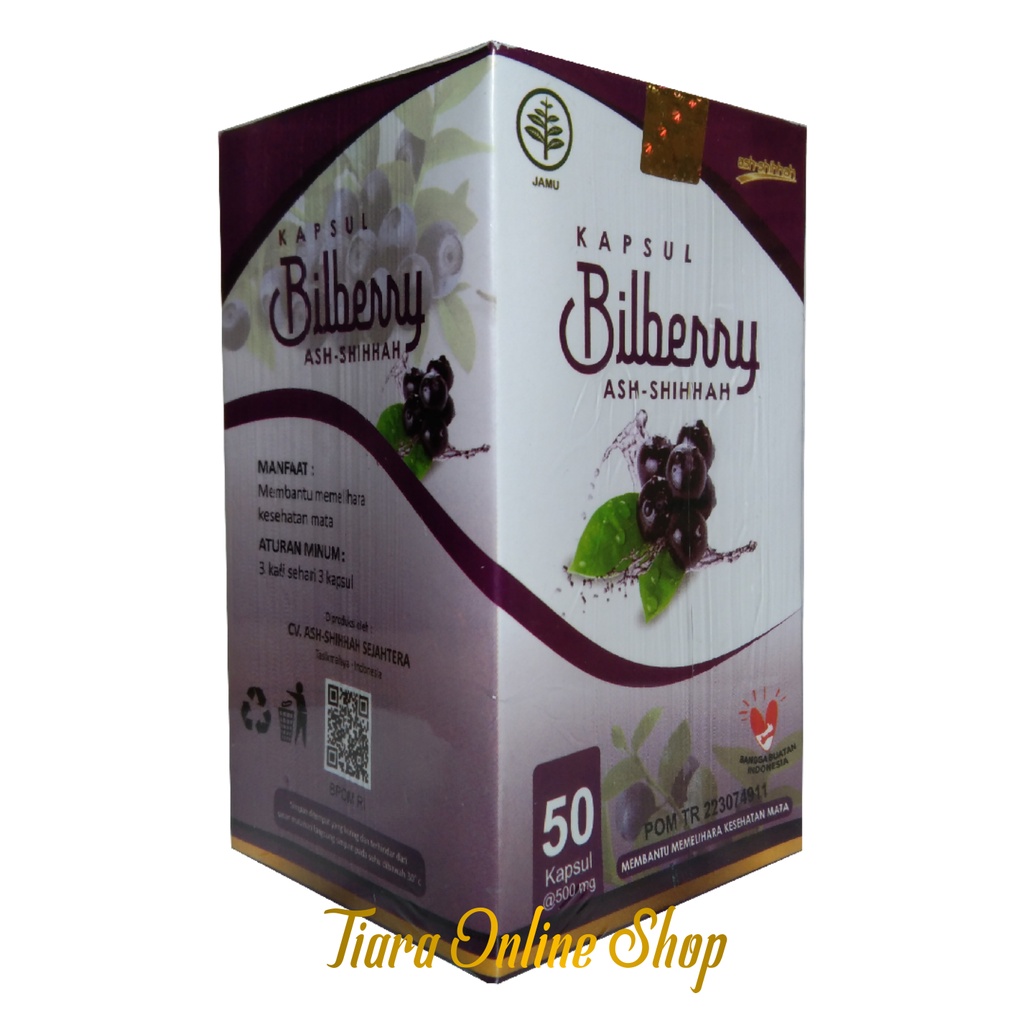 Kapsul Bilberry Ash-Shihhah 50 Kapsul BPOM