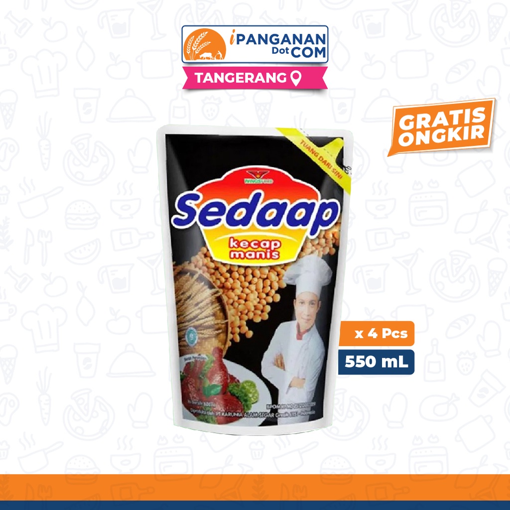 

Kecap Manis Sedaap Pouch 550 Ml x 3 Pack - TNG