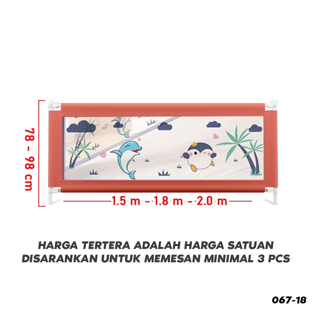 [TJ] 067-18 Pembatas Pengaman Kasur Bayi Bedrail Safety Guard