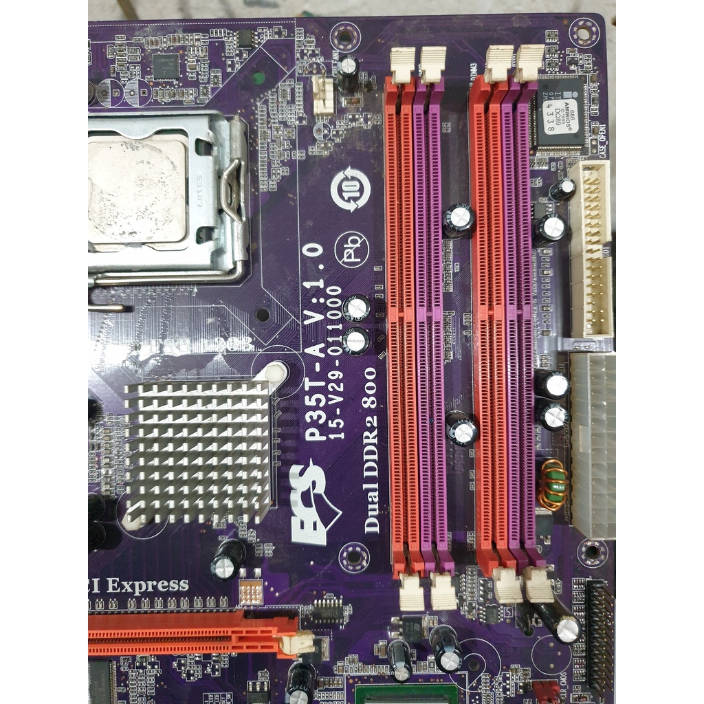 MOBO MOTHERBOARD S775 ECS P35T-A WITH PROC CORE 2 QUAD Q6700