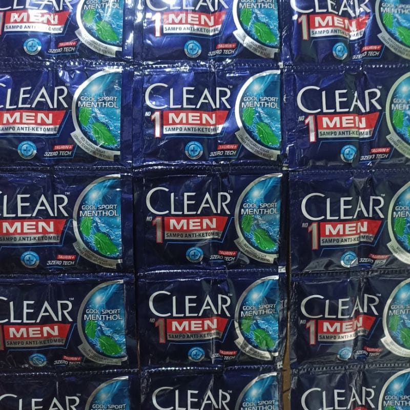 CLEAR SHAMPO sachet / Shampo Clear Renceng  isi 12 Kosmetik Arjuna Unilever