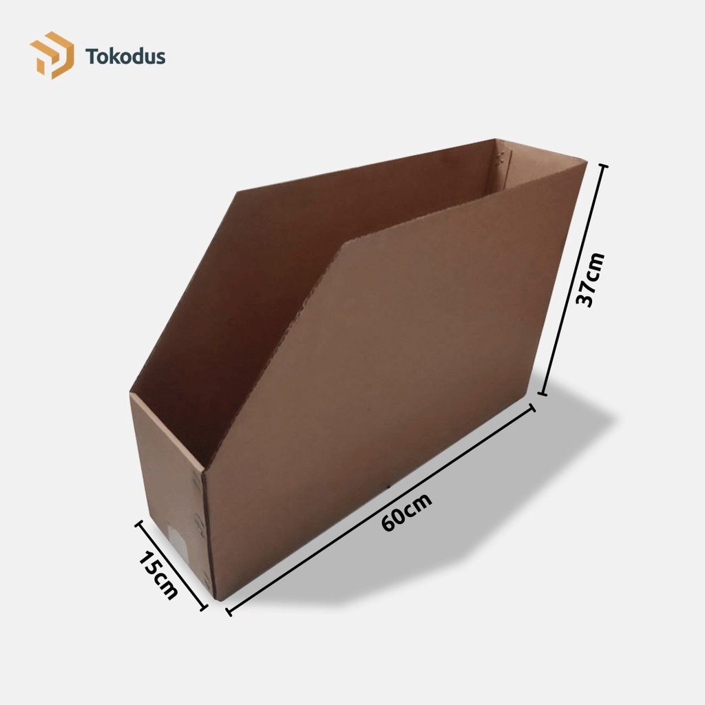 

Bin Box Kardus| Dus Storage | Kotak Penyimpanan ukuran 60 x 15 x 37 cm - Tokodus Cibaduyut