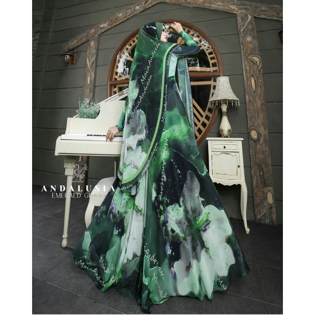 [MAIA ANDREAN] GAMIS SYARI / DRESS SET PRINTING " ANDALUSIA " By Maia Andrean