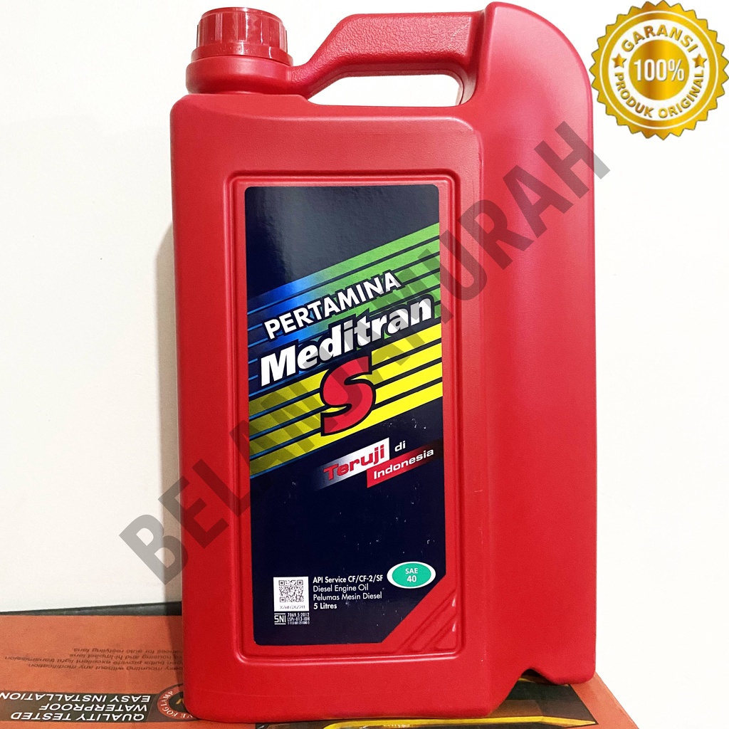 Jual Oli Mesin Diesel Pertamina Meditran S Sae 40 API CF/CF-2/SF 5L / 5 ...