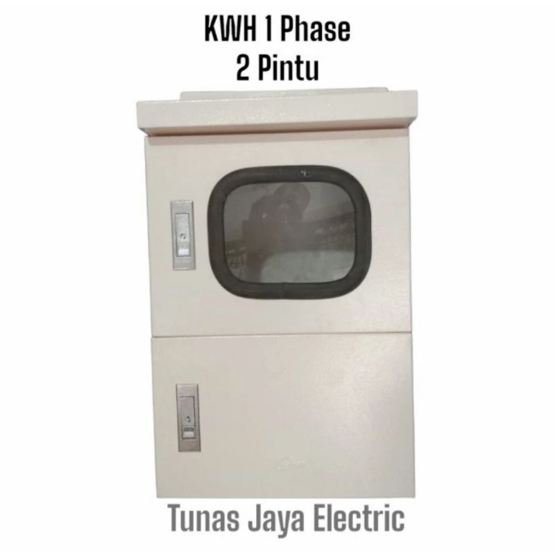 Box Panel KWH Meter 1Phase (Kaca 2Pintu) Model Topi