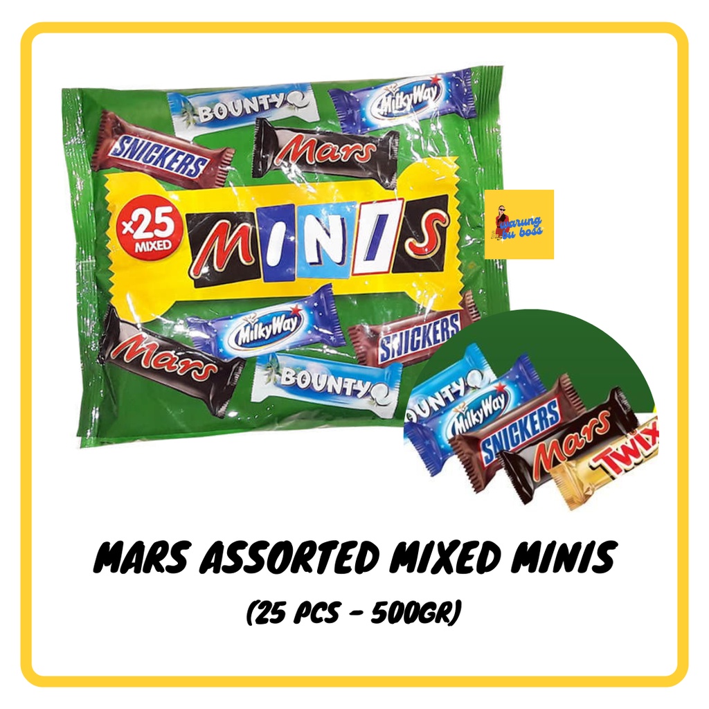 

Mars Mixed Minis Funsize Bag Mars Mixed Chocolate Mixed Bounty Twix Snickers MilkyWay