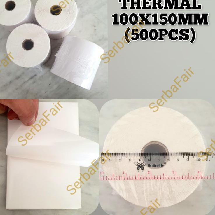 

Borong Laris Label Barcode 100 x 150 Kertas Sticker Thermal Resi mm (500PCS) / (250PCS)