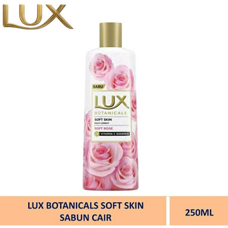 Lux botanicals soft skin sabun cair 250 ml - sabun Lux botol pink - sabun cair Lux soft rose - sabun