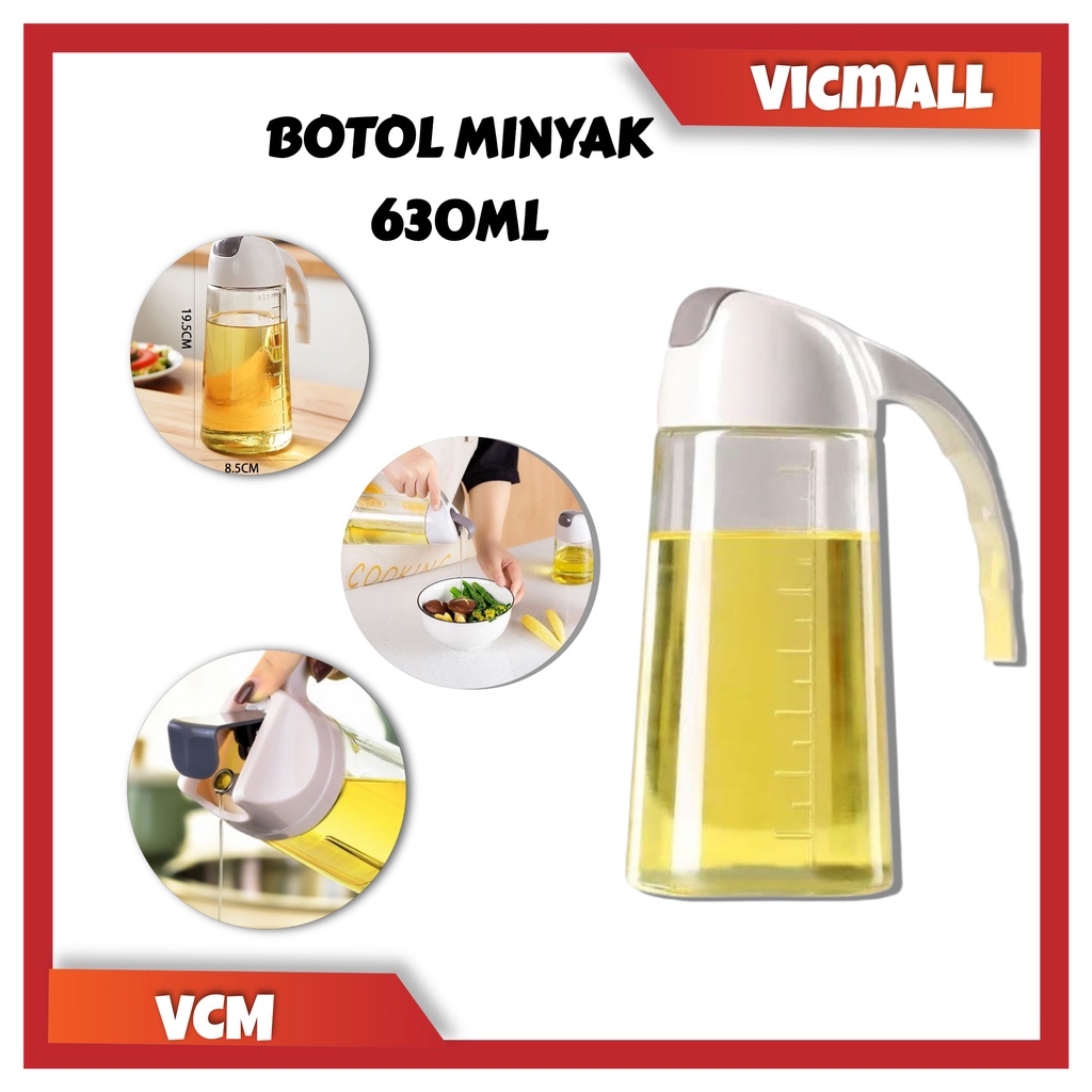 (VCM) Botol Minyak 630ml Serbaguna / Tempat Minyak Goreng Kaca