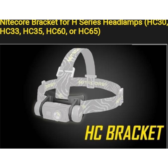 Nitecore Bracket + Headband for HC Series HC33 , HC35, HC60 dan HC65