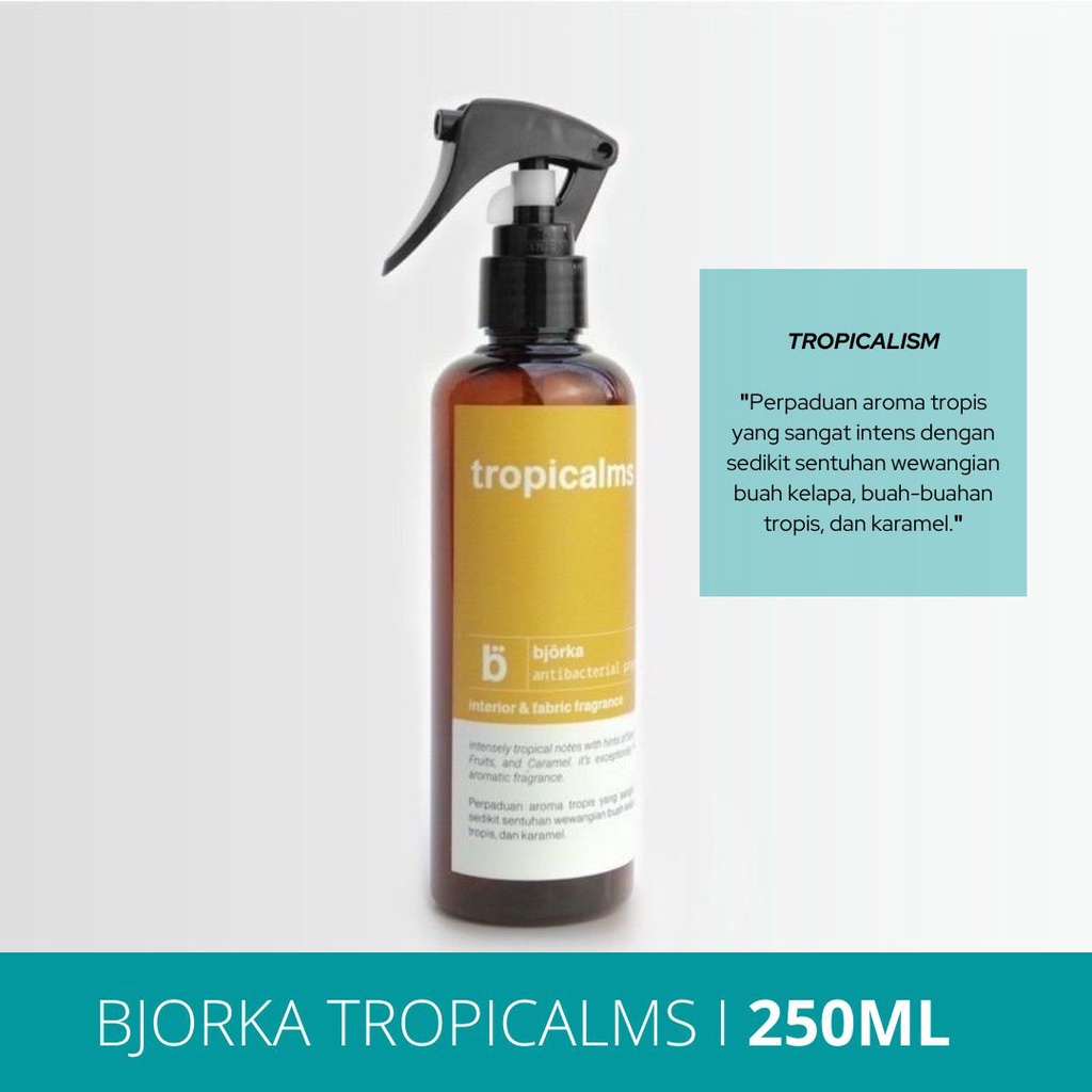 Bjorka Tropicalms Antibacterial Fabric Fragrance Parfum Pewangi Kain Interior