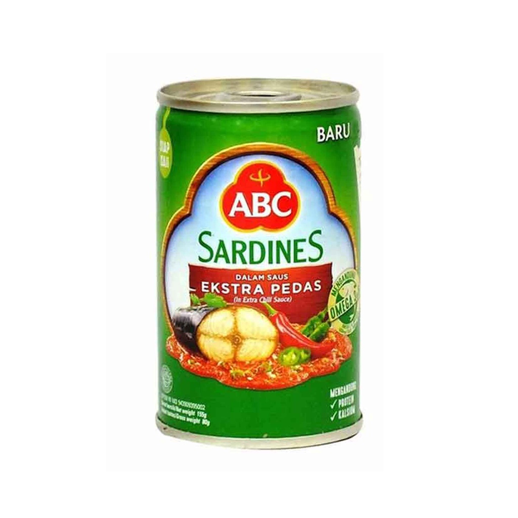 ABC SARDINES DALAM SAUS EKSTRA PEDAS 155g