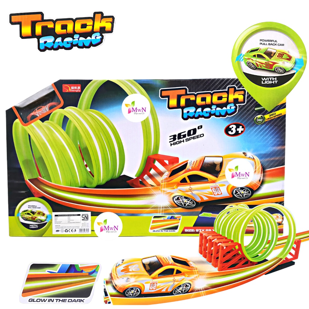 MWN.TOYS Mainan Track Racing 5 Loop High Speed No 910
