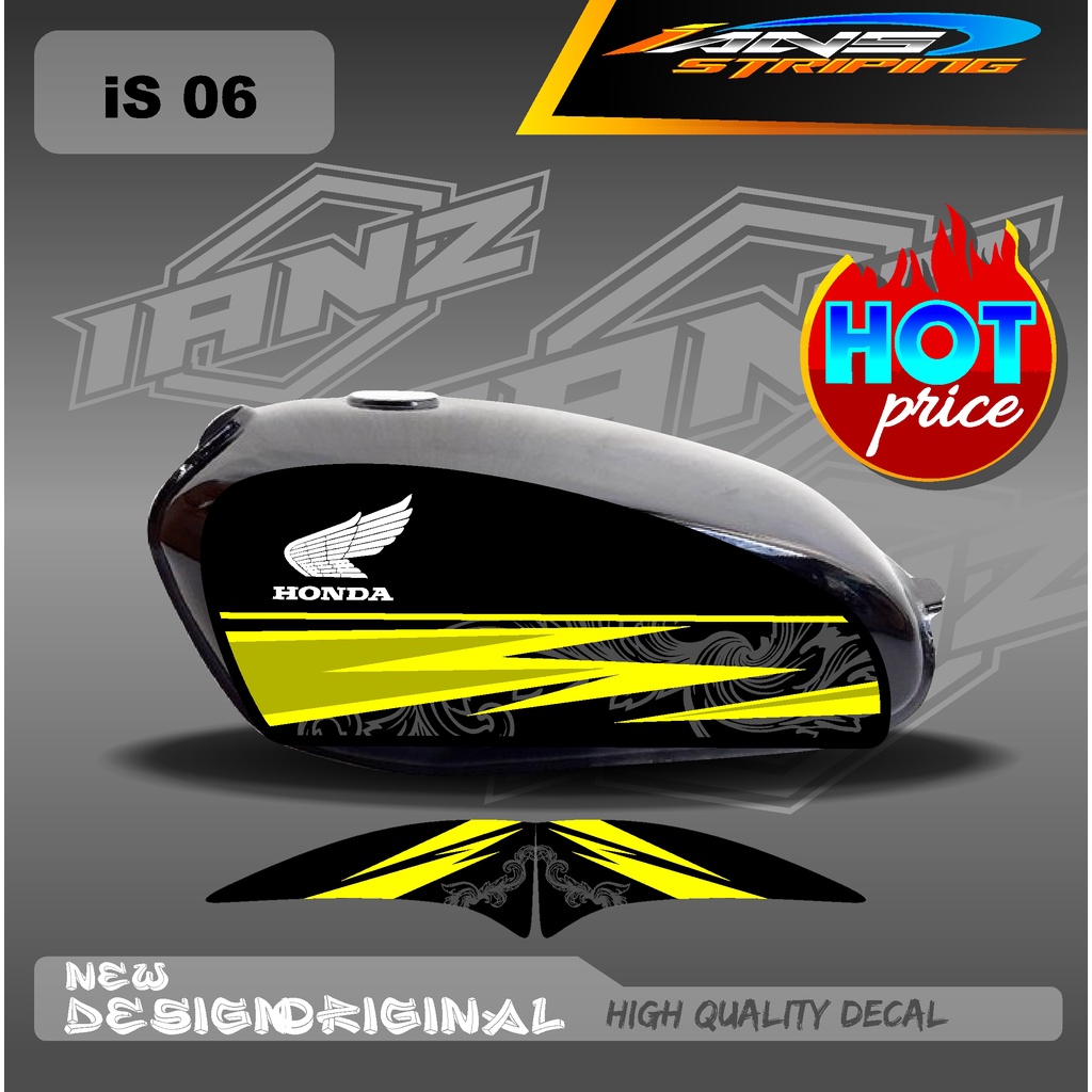 STRIPING CB 100 STANDART / STIKER CB 100 CUSTOM HOLOGRAM DAN NON HOLOGRAM IS06