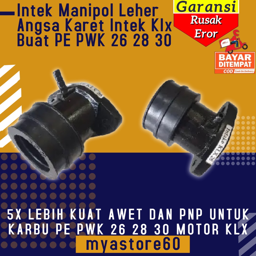 Karet Manipul Intek Manipol Intake Manifold Leher Angsa Maniful Karet Intek KLX Buat PE PWK 26 28 30