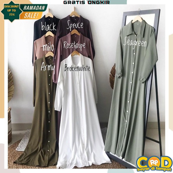 Baju Gamis Terbaru 2023 Perempuan Elegan Baju Muslim Bju Muslimah Dewasa Gsmis Cewek Import Premium 