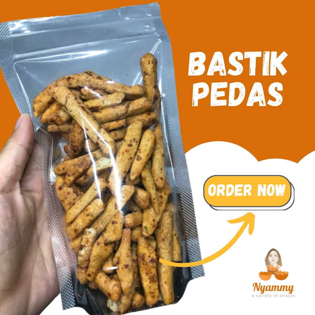 

Promo Murah BASRENG STIK BASTIK Rasa Pedas Daun Jeruk Original 100g