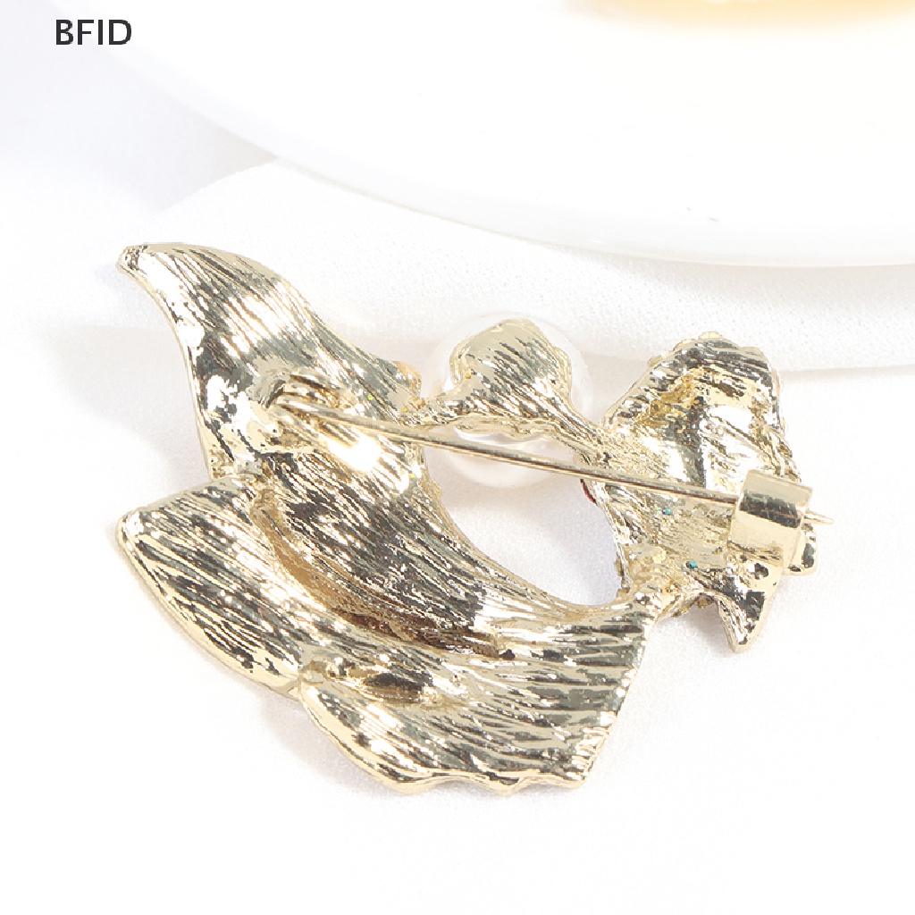 [BFID] 1pc Kristal Berlian Imitasi Ikan Mas Bros Wanita Brooch Pin Aksesoris Pakaian [ID]