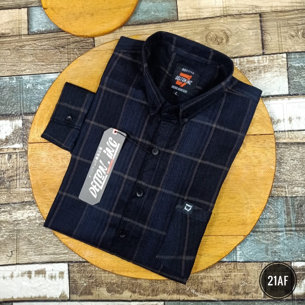 Kemeja Pria Lengan Panjang Model Slimfit  - Kemeja Flanel Pria (04AF)
