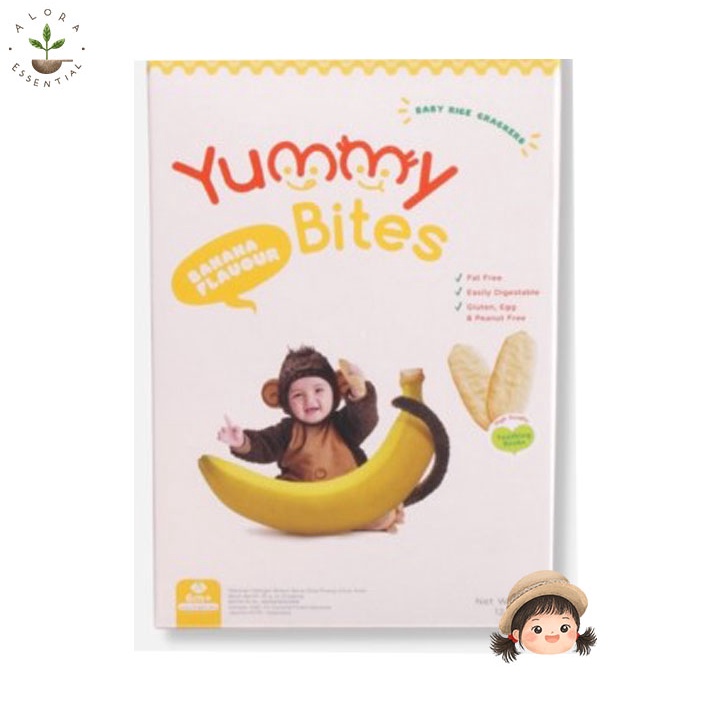 Yummy Bites Rice Crackers Banana 25g