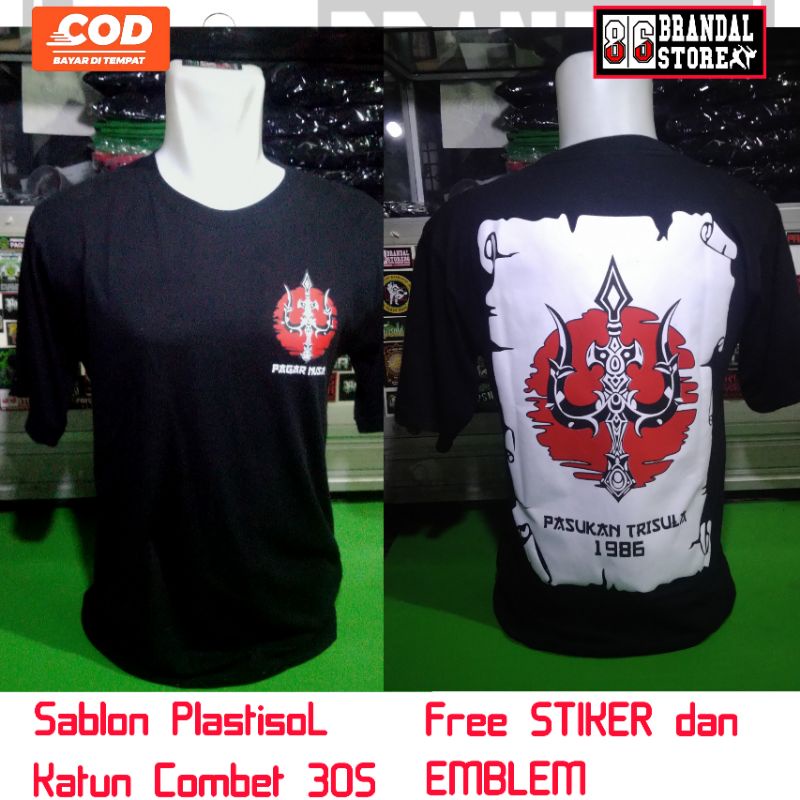 kaos pagar nusa sablon plastisol combet 30S