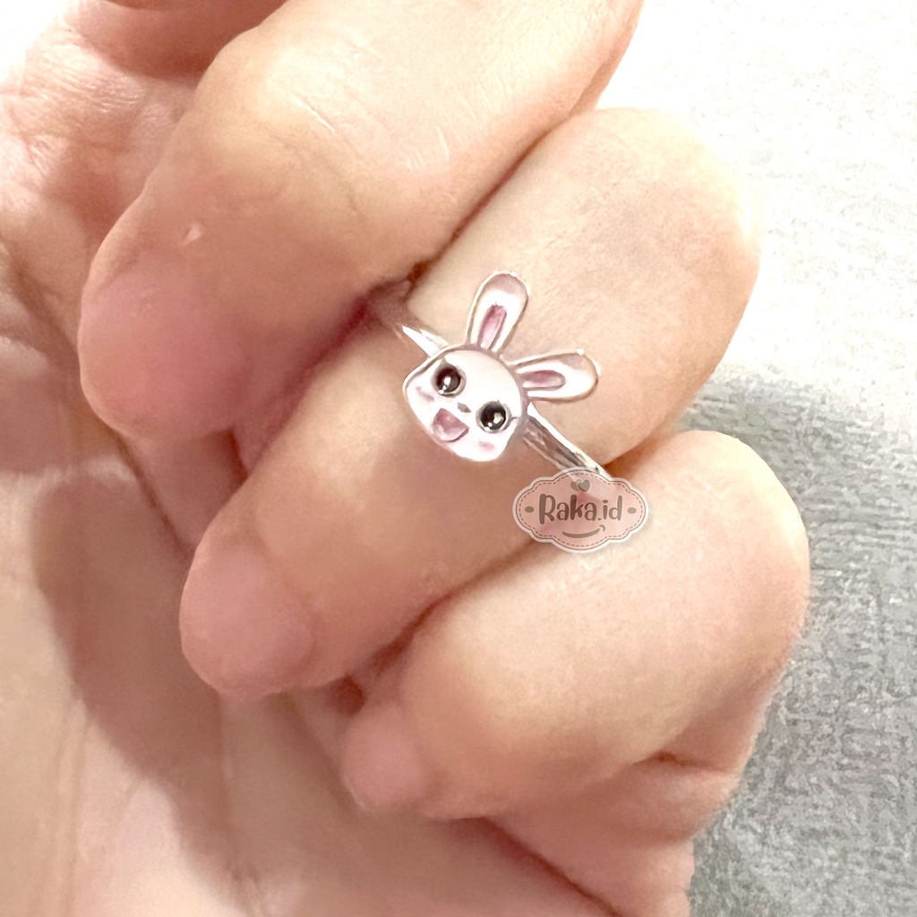 Cincin Anak Motif Rabbit Kelinci Bunny Pink Perhiasan Cantik Anak 1031