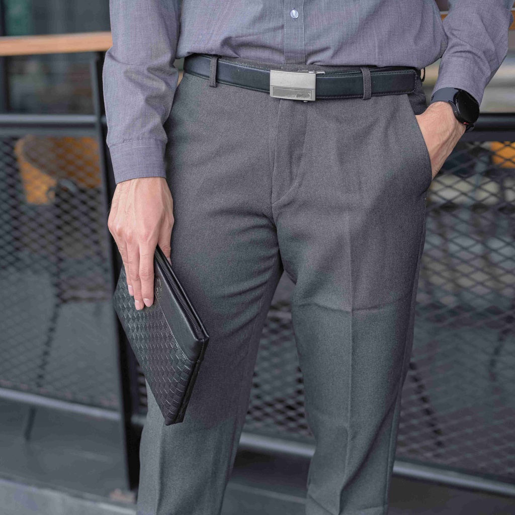 ZUITER - DARK GREY Formal Pants | Celana bahan kerja kantor slimfit pria