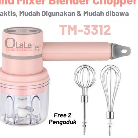 ♣ HAND MIXER BLENDER CHOPPER PORTABLE 3IN1 TUUMYY TM-3312 ➤