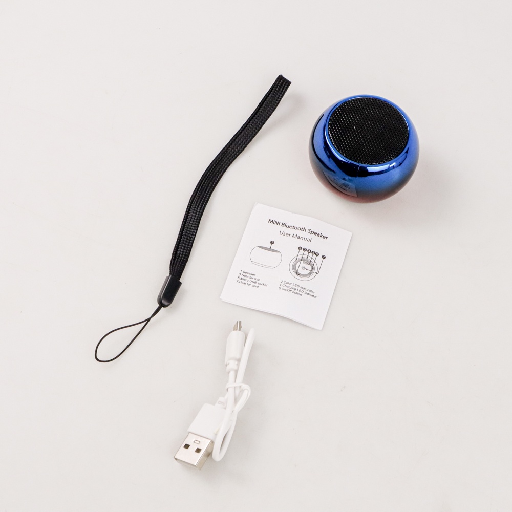 QearFun Mini Portable Bluetooth Active Speaker Wireless HiFi - Q107 - Blue