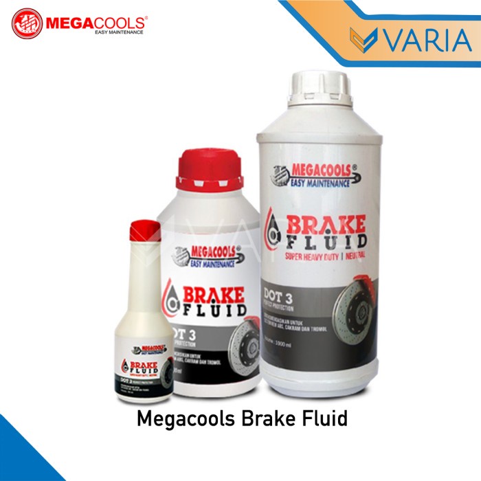 Megacools Brake Fluid DOT-3 50 ml Oli Minyak Cairan Rem Mobil Motor
