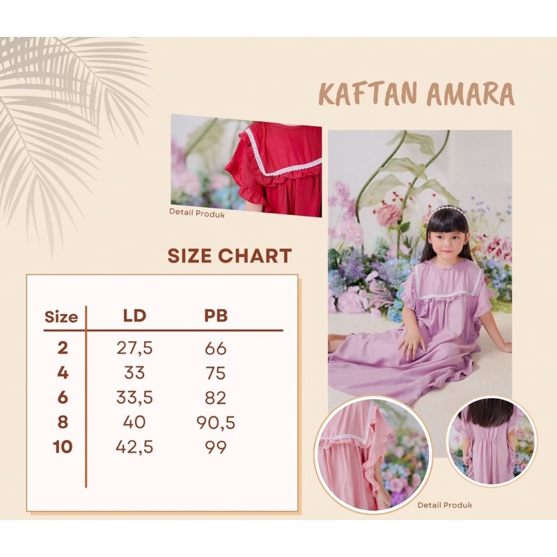 KAFTAN / GAMIS ANAK PEREMPUAN (1-10 TAHUN)