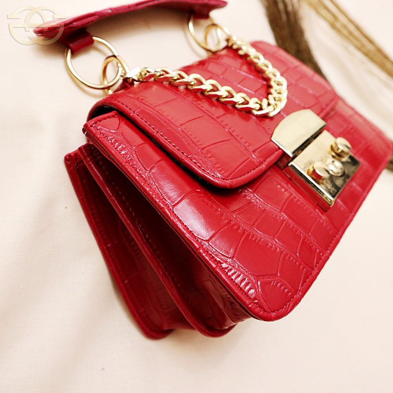 Tas Selempang Wanita Croco Micro Terbaru 02-6726 Fashion Slingbag Korea Import Grosir Murah Tas Andin THR