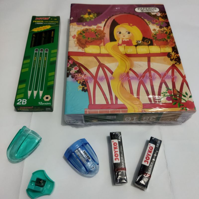 

promo paket hemat alat tulis 6