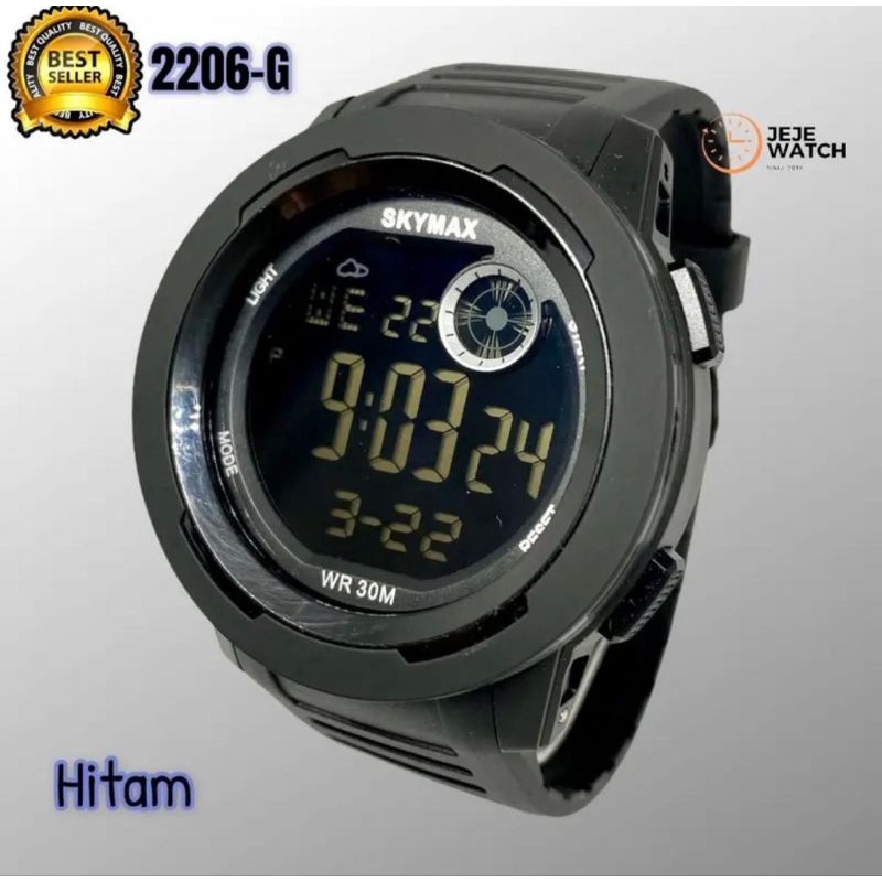 Jam tangan pria skymax 2206-G Digital FREE BOX