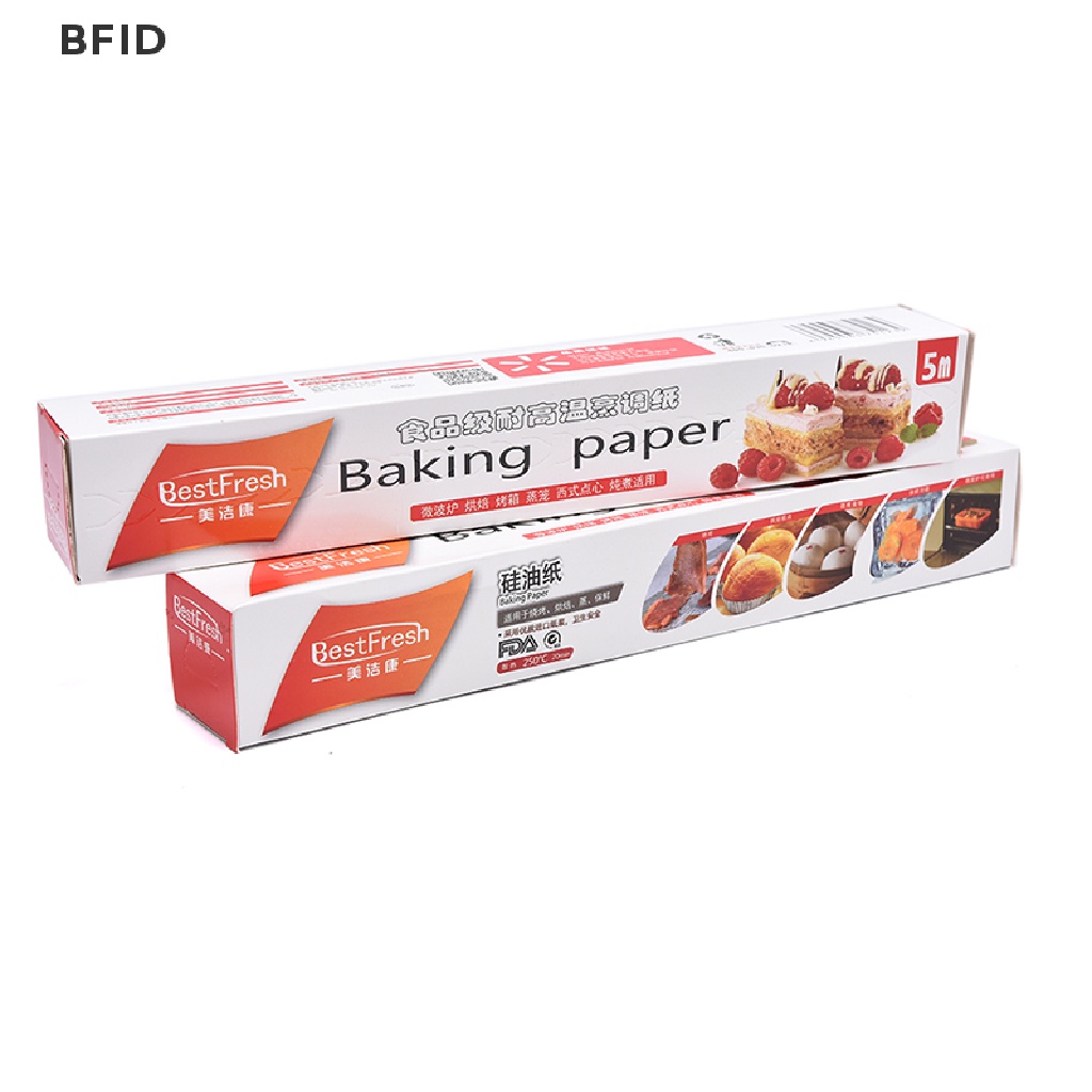 [BFID] 5m Baking Paper Barbecue Kertas Minyak Silikon Dua Sisi Parchment Oven Paper [ID]