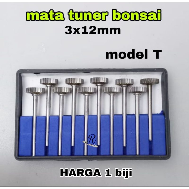 1 biji mata bor tuner jin bonsai kecil batang as 3mm