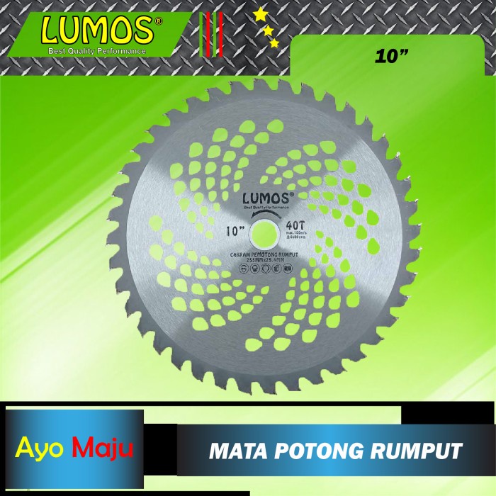 Pemotong Mata Potong Rumput 10" Mata Pisau Bulat Mesin Potong Rumput 40T