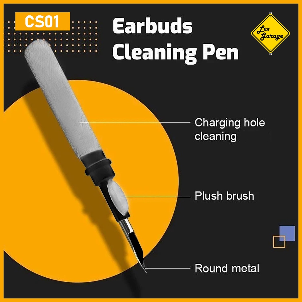 Sikat Kuas Pembersih Keyboard TWS Airpods Earphone Bluetooth HP Laptop