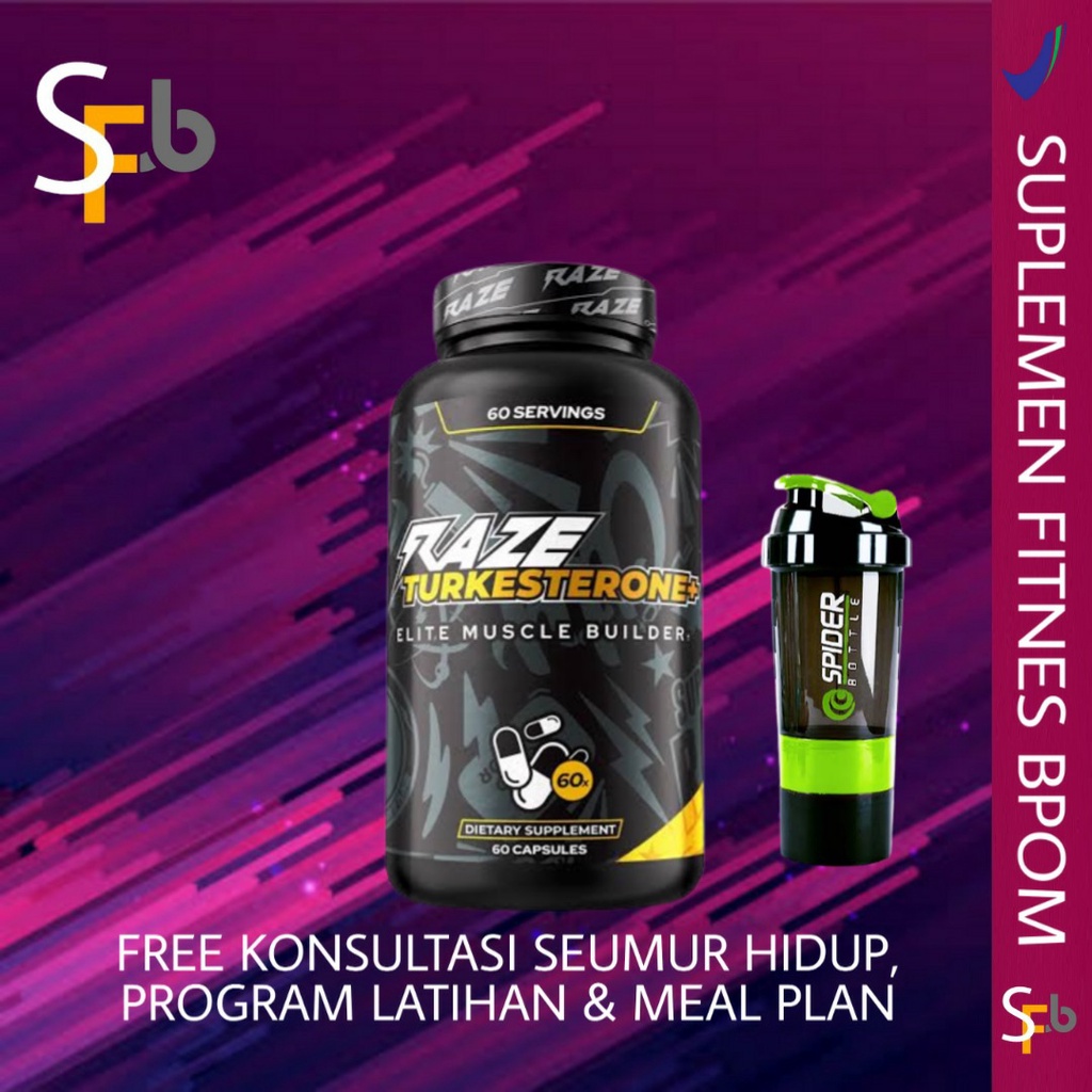 Raze TURKESTERONE + ASHWAGANDHA NATURAL TURKESTERONE 60 CAPSULE