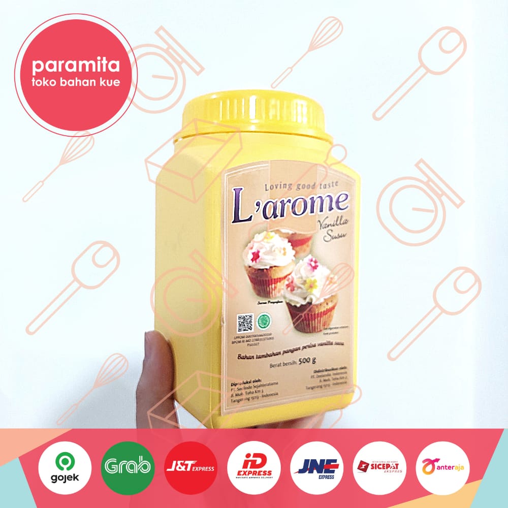 L'arome Larome Bubuk Perasa Vanilla Susu 500 gr