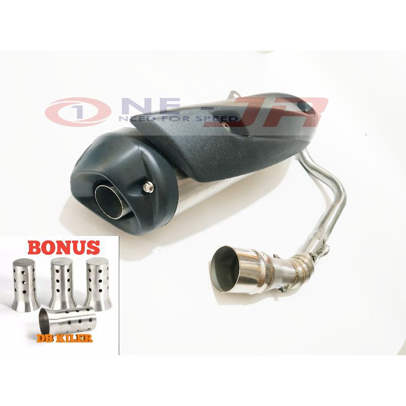Knalpot Standar Racing rob 1 Beat Vario 125 150 Genio Scoopy Pcx Lokal Mio Sporty Nmax Old new Aerox