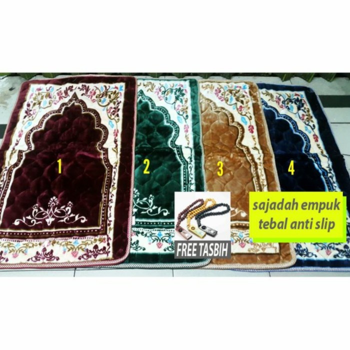 Sajadah sajadah tebal empuk turki anti slip(F3S9) PREMIUM Sajadah Wangi Turki Sajadah Turki Turky Ek