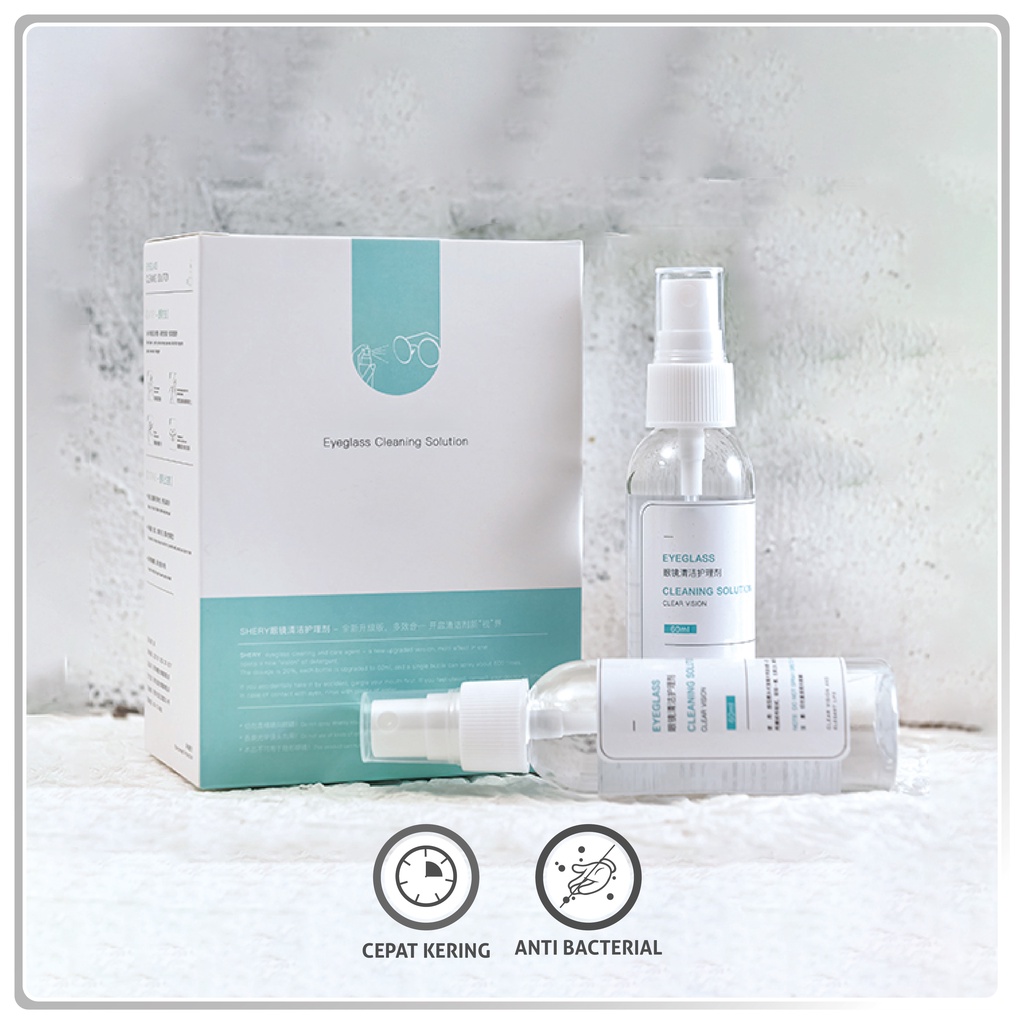 Colore.in Cairan Pembersih Spray Lensa/Kacamata/hp/Kamera/Jam Tangan Cleaner Spray Termurah Free Lap P007-1