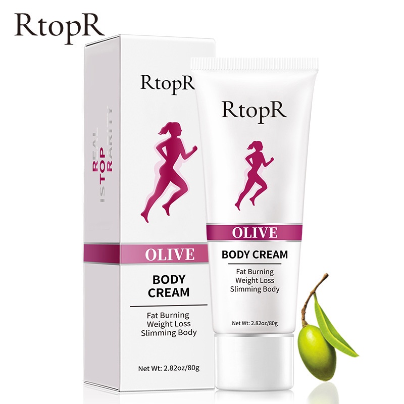 RtopR Olive Body Cream Fat Burning Weight Loss Slimming Body Pembakar Lemak Pelangsing Berat Badan P