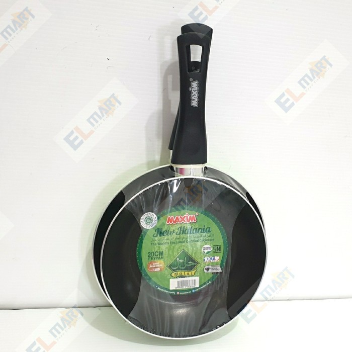 Maxim Frypan Set Halania 2pc 20cm + 22cm Wajan Fry Pan Teflon HL2
